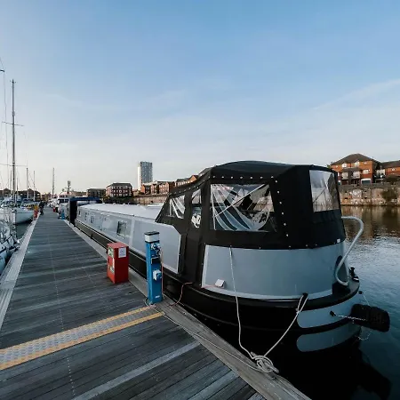 Luxury Wide Beam Canal Boat In The Docks * Liverpool