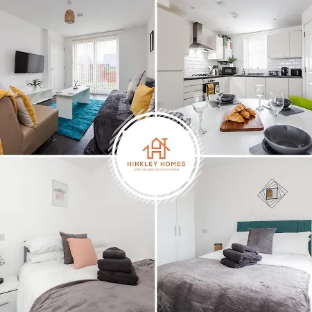 Modern Townhouse - Free Gated Parking - Centre - 5 ! By Hinkley Homes Short Lets & Serviced بيت للعطل