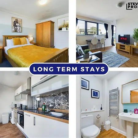 Stylish Central Apartment 2 Beds 4 Guests Long Term Stays Apartment
